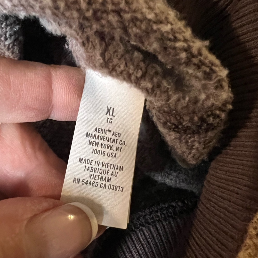 Aerie by American Eagle Crewneck soft oversized sweatshirt Sweater purple XL - Picture 4 of 7